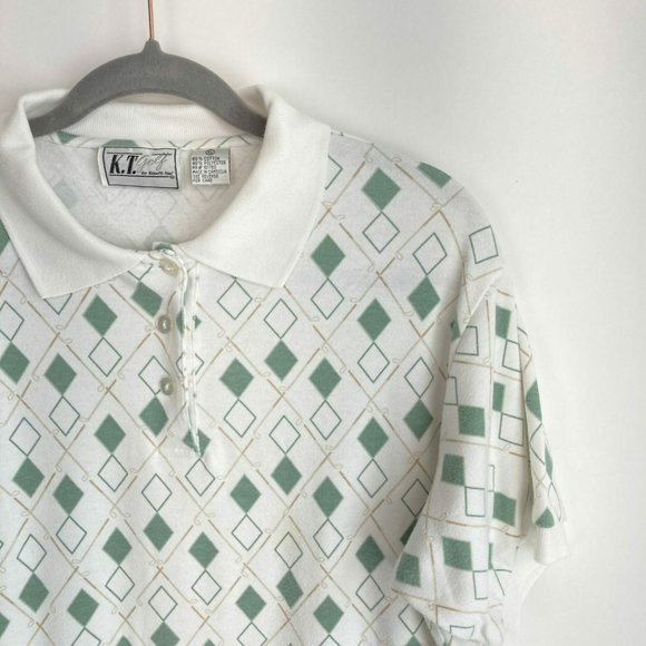 K.T. Golf Womens Geomertrical T Shirt Size XL - Picture 4 of 8